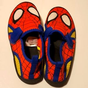 Gently use spiderman water shoe